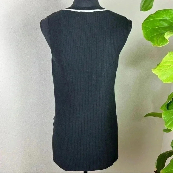 Athleta Women’s Black “On The Town” Sleeveless Sweater Tunic Size Medium - Picture 5 of 13